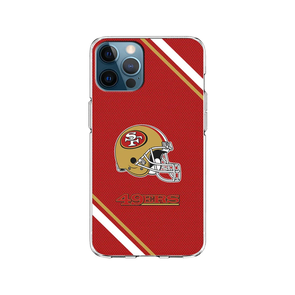NFL San Francisco 49ers Helmet iPhone 13 Pro Case-Clear Soft Case-Xtracase