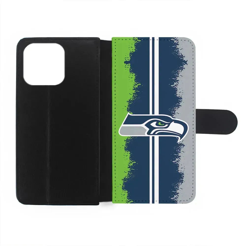 NFL Seattle Seahawks Team iPhone 15 Pro Max Case-Flip Wallet Case-Xtracase