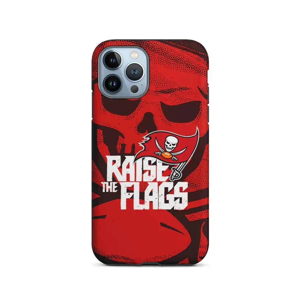 NFL Tampa Bay Buccaneers Flags iPhone 15 Pro Max Case-2 in 1 Tough Case-Xtracase