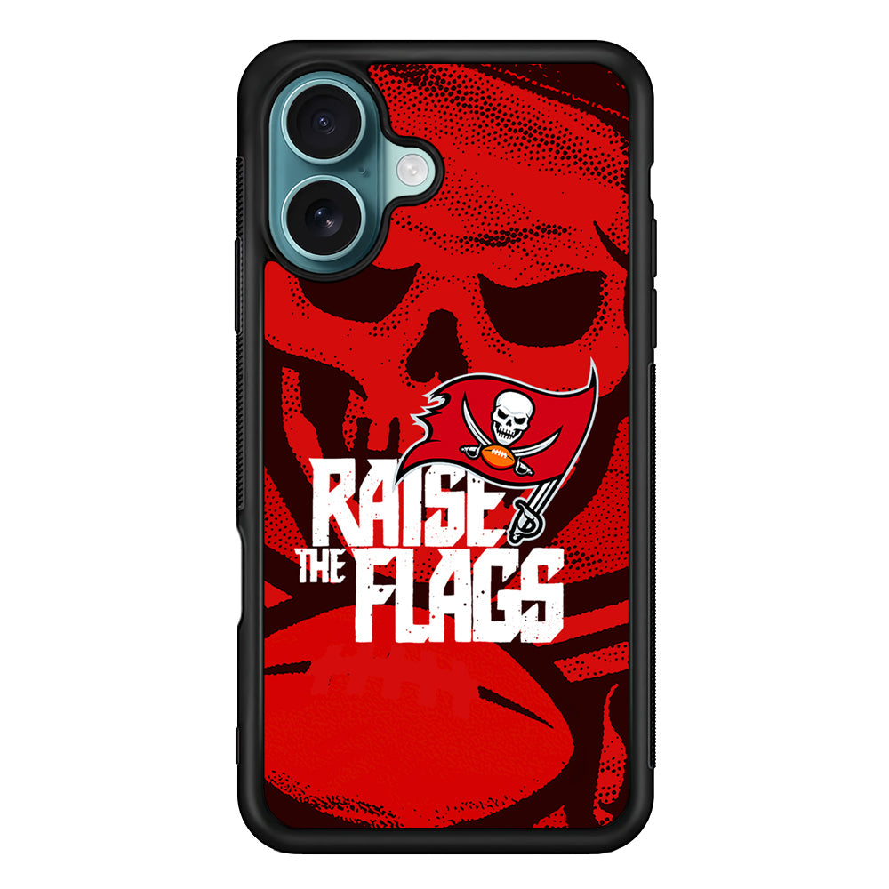 NFL Tampa Bay Buccaneers Flags iPhone 16 Plus Case - Xtracase