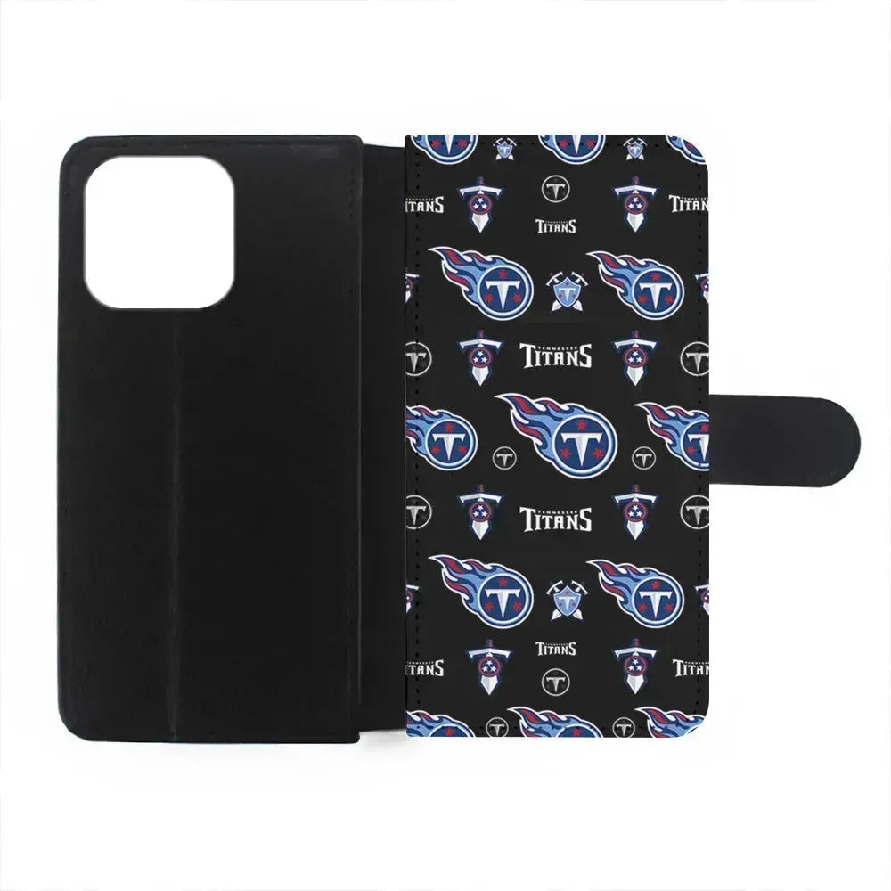 NFL Tennessee Titans Pattern iPhone 13 Mini Case-Flip Wallet Case-Xtracase