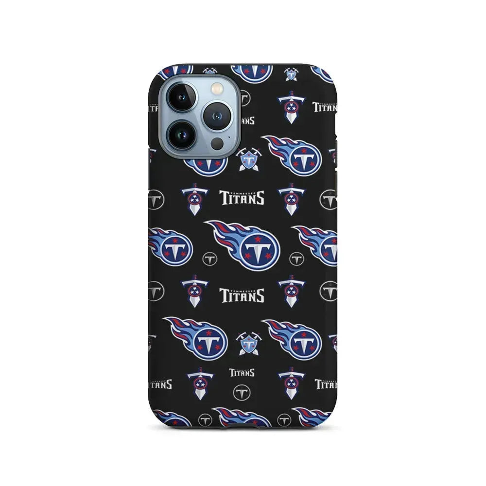 NFL Tennessee Titans Pattern iPhone 15 Pro Max Case-2 in 1 Tough Case-Xtracase