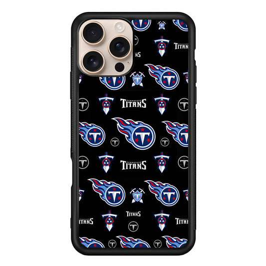 NFL Tennessee Titans Pattern iPhone 16 Pro Max Case - iPhone 16 Pro Max