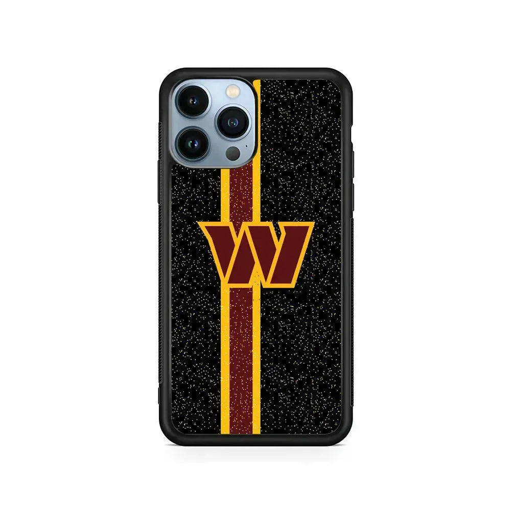 NFL Washington Commanders Freckles iPhone 15 Pro Max Case-Rubber / Black (2D Case)-Xtracase