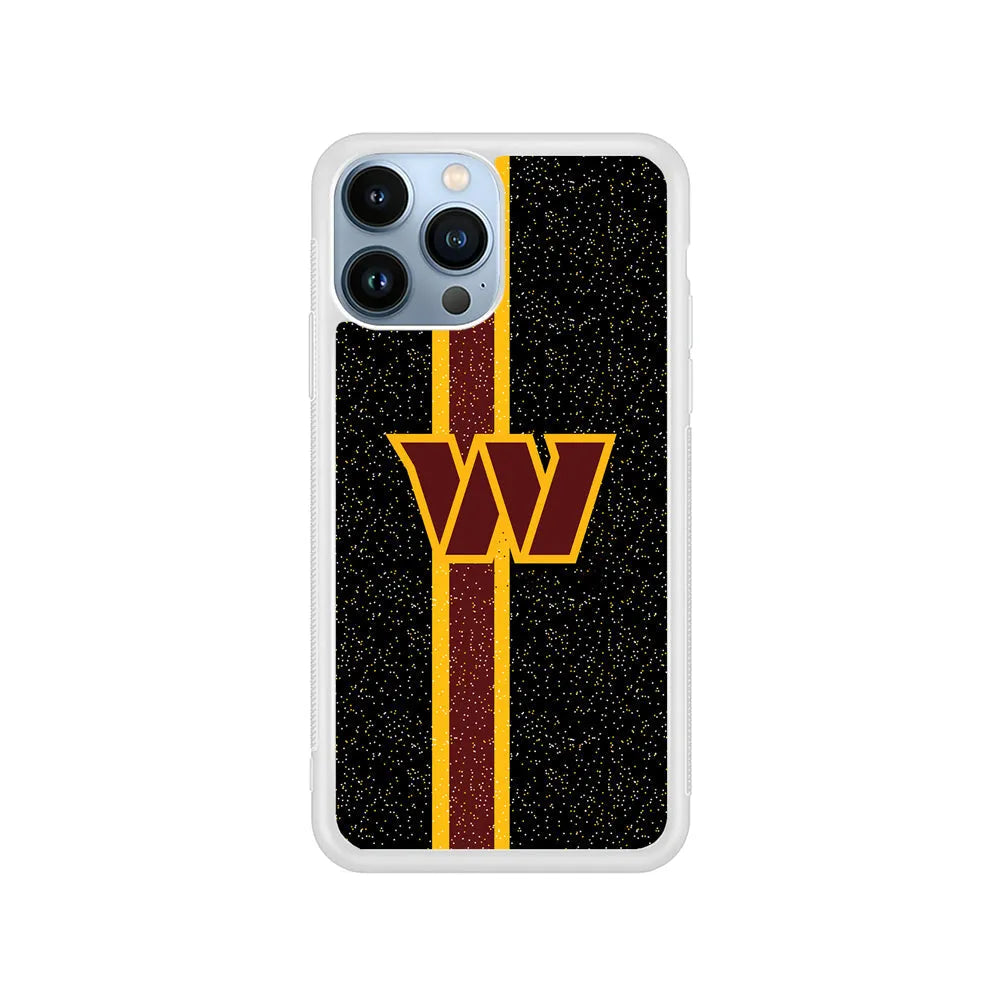 NFL Washington Commanders Freckles iPhone 13 Pro Case-Rubber / White (2D Case)-Xtracase
