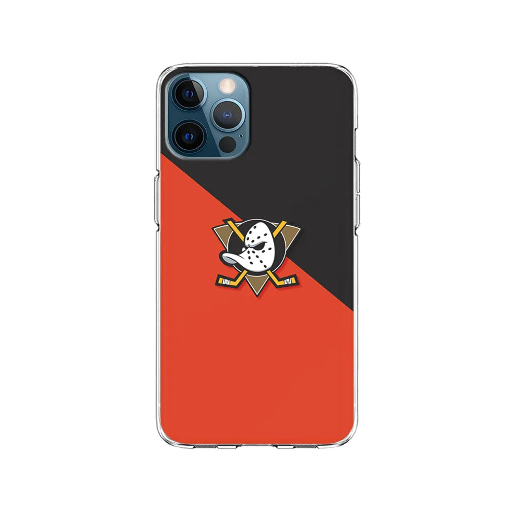 NHL Anaheim Ducks Team iPhone 13 Pro Case-Clear Soft Case-Xtracase