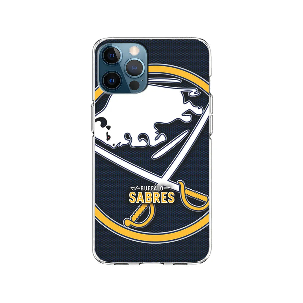 NHL Buffalo Sabres Logo iPhone 13 Pro Case-Clear Soft Case-Xtracase
