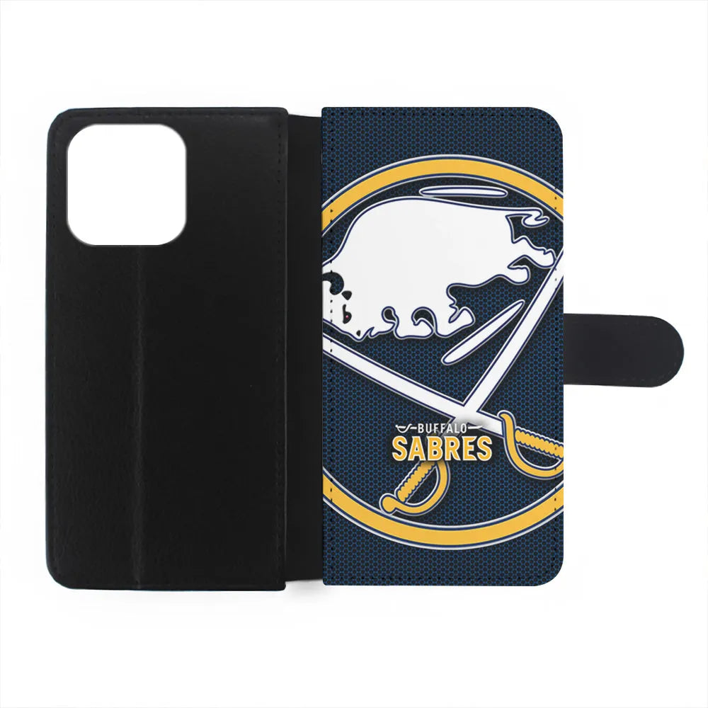 NHL Buffalo Sabres Logo iPhone 13 Pro Case-Flip Wallet Case-Xtracase