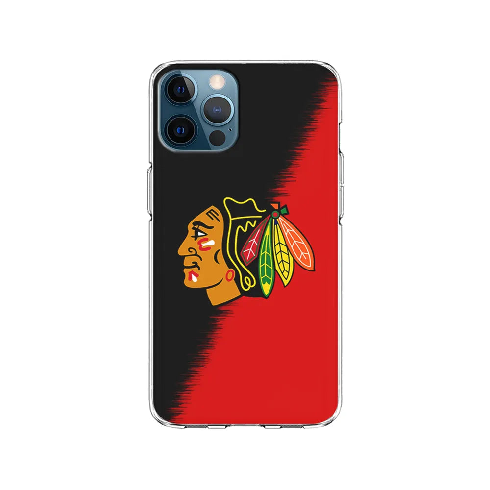 NHL Chicago Blackhawks Team iPhone 13 Pro Case-Clear Soft Case-Xtracase