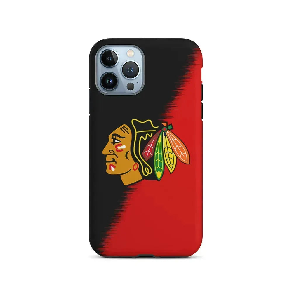 NHL Chicago Blackhawks Team iPhone 15 Pro Max Case-2 in 1 Tough Case-Xtracase