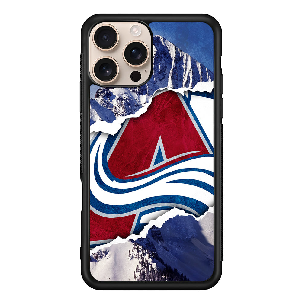NHL Colorado Avalanche Mountains iPhone 16 Pro Max Case - iPhone 16 Pro Max