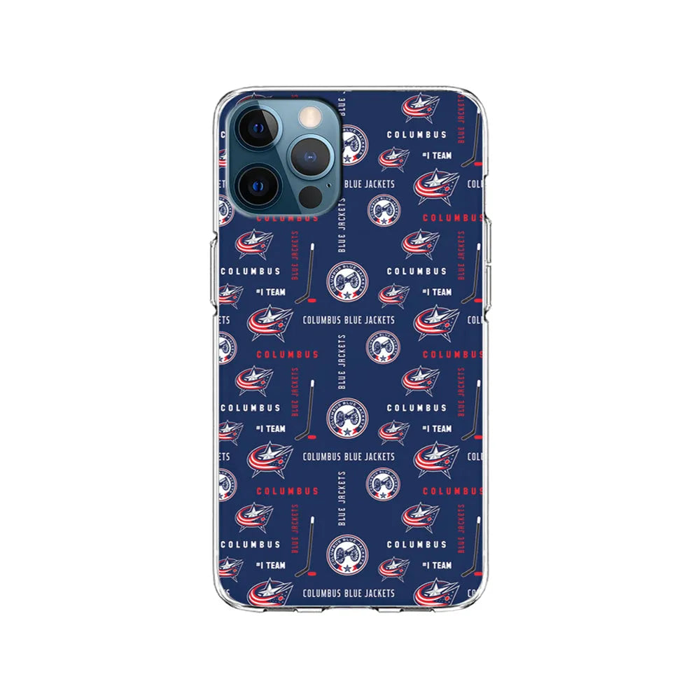 NHL Columbus Blue Jackets Design iPhone 13 Pro Case-Clear Soft Case-Xtracase