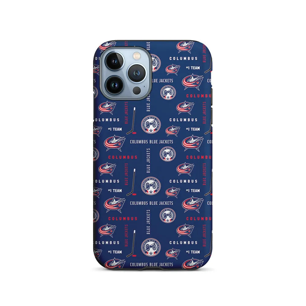 NHL Columbus Blue Jackets Design iPhone 13 Pro Case-2 in 1 Tough Case-Xtracase