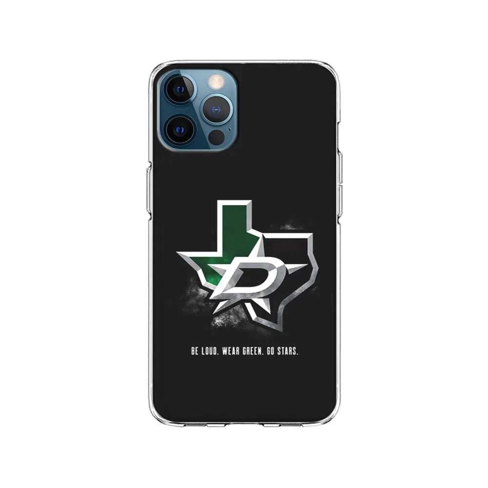 NHL Dallas Stars Be Loud iPhone 13 Pro Case-Clear Soft Case-Xtracase