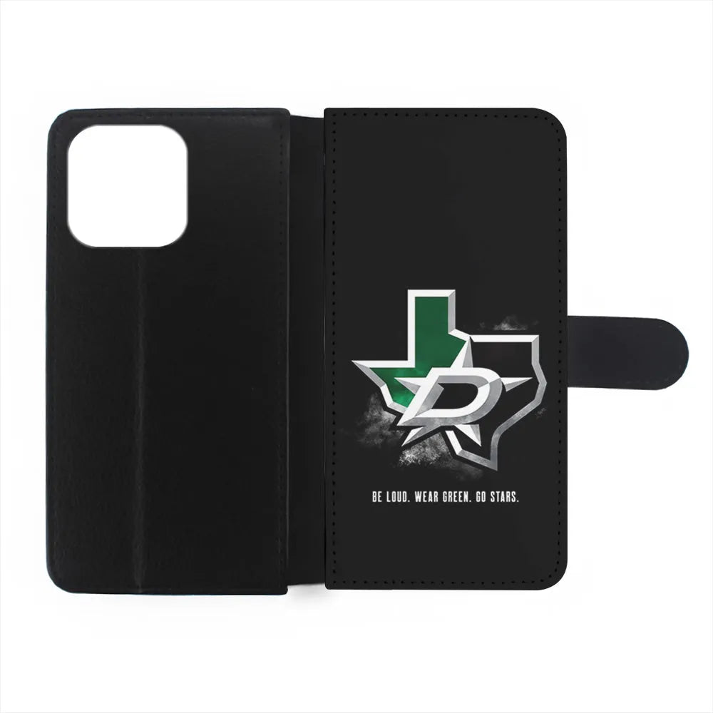 NHL Dallas Stars Be Loud iPhone 13 Pro Case-Flip Wallet Case-Xtracase