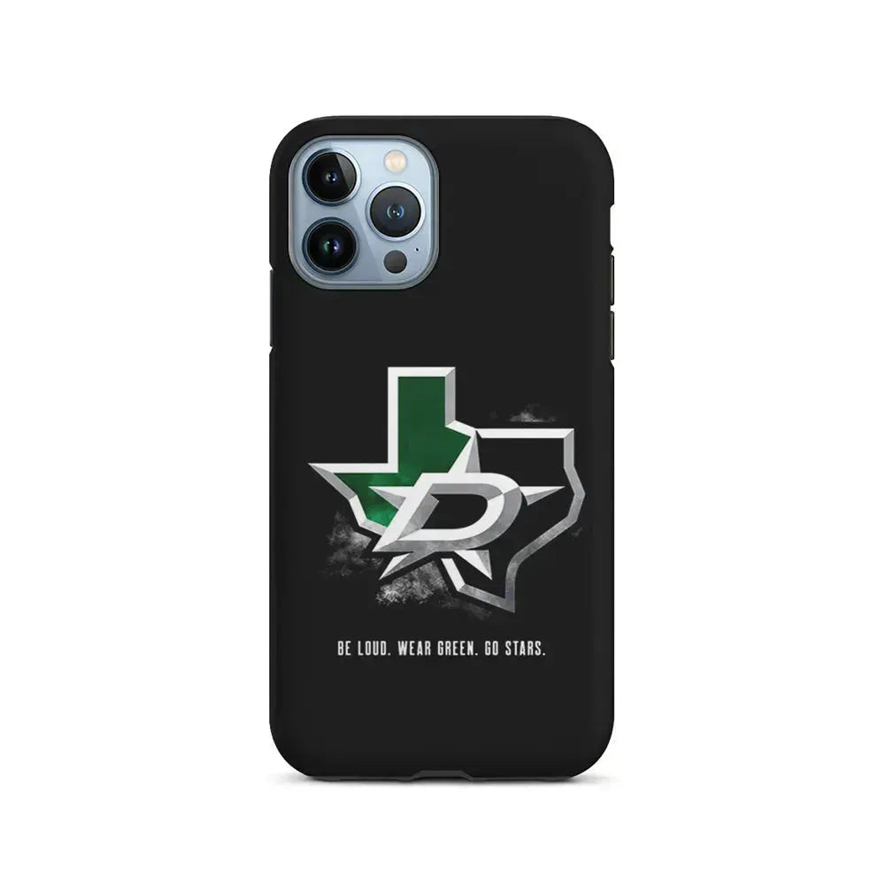 NHL Dallas Stars Be Loud iPhone 15 Pro Max Case-2 in 1 Tough Case-Xtracase