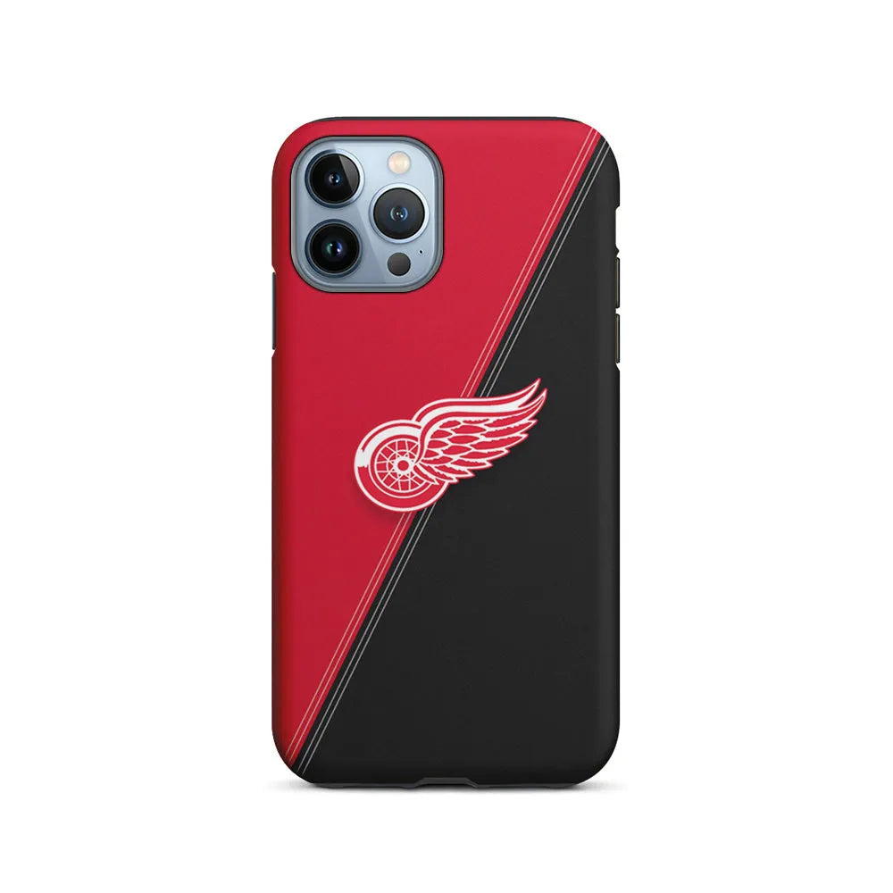 NHL Detroit Red Wings Logo iPhone 13 Pro Max Case-2 in 1 Tough Case-Xtracase