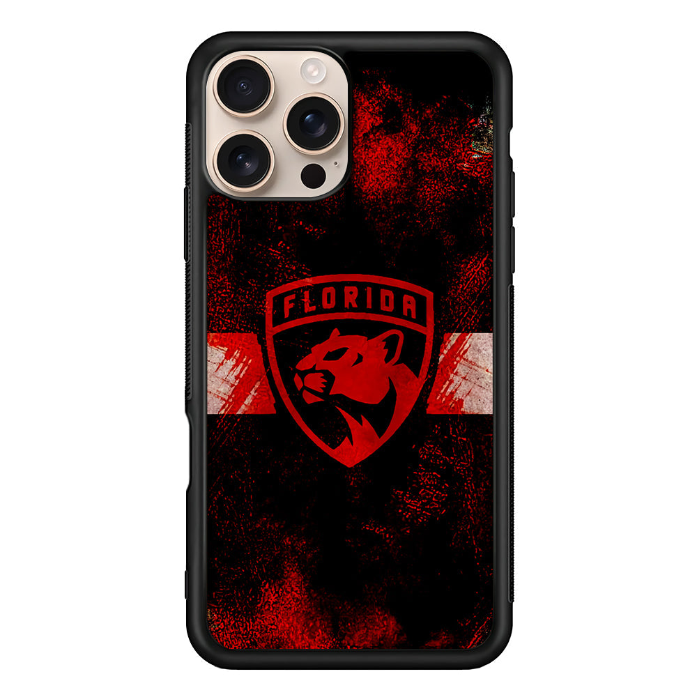 NHL Florida Panthers Abstract iPhone 16 Pro Max Case - iPhone 16 Pro Max