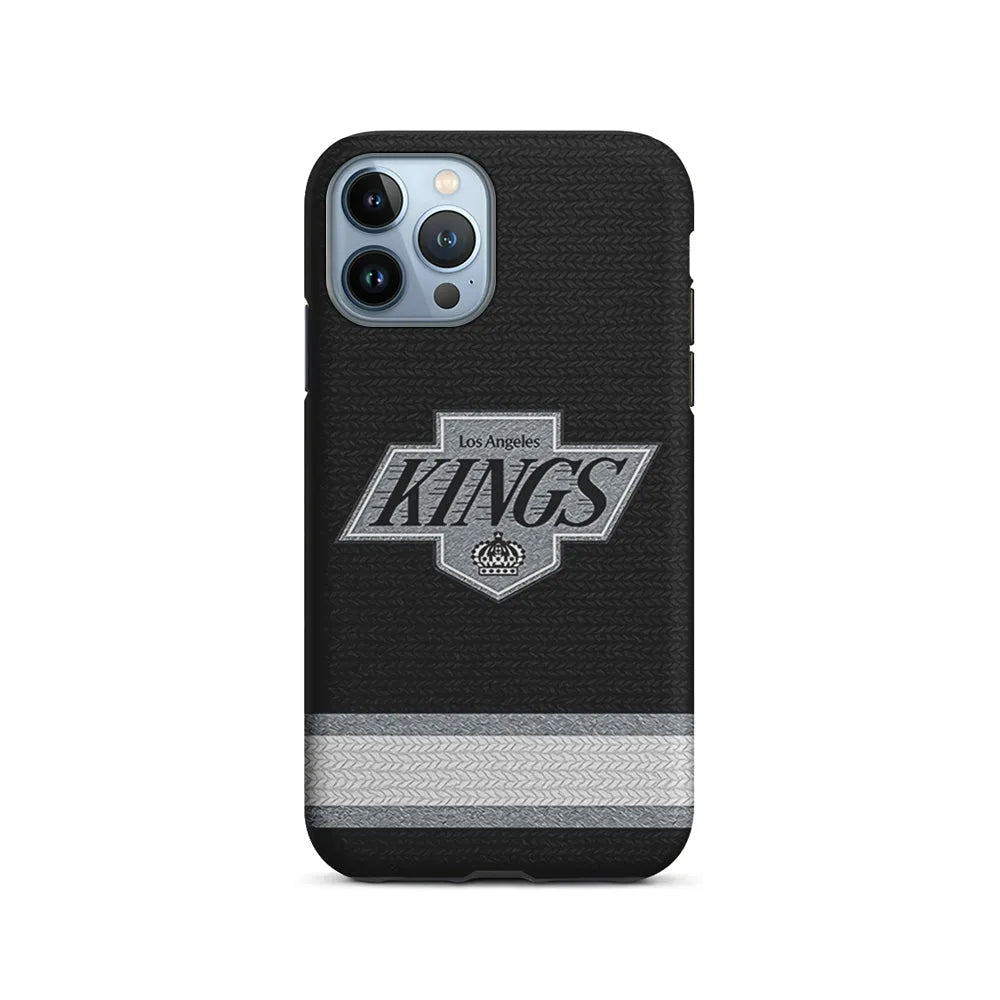 NHL Los Angeles Kings Pattern iPhone 13 Pro Case-2 in 1 Tough Case-Xtracase