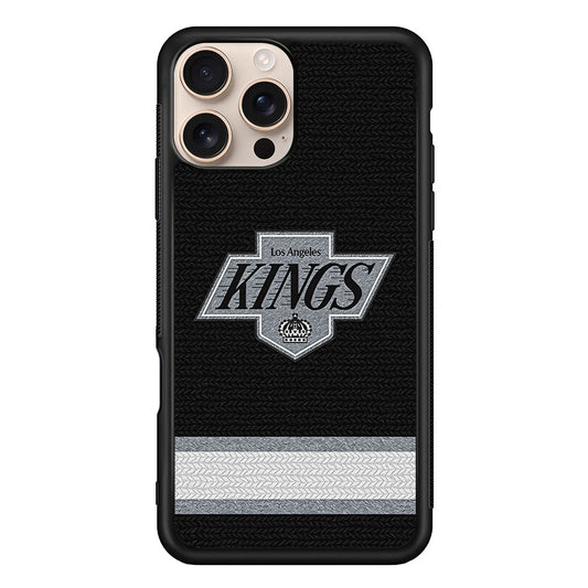 NHL Los Angeles Kings Pattern iPhone 16 Pro Max Case - iPhone 16 Pro Max