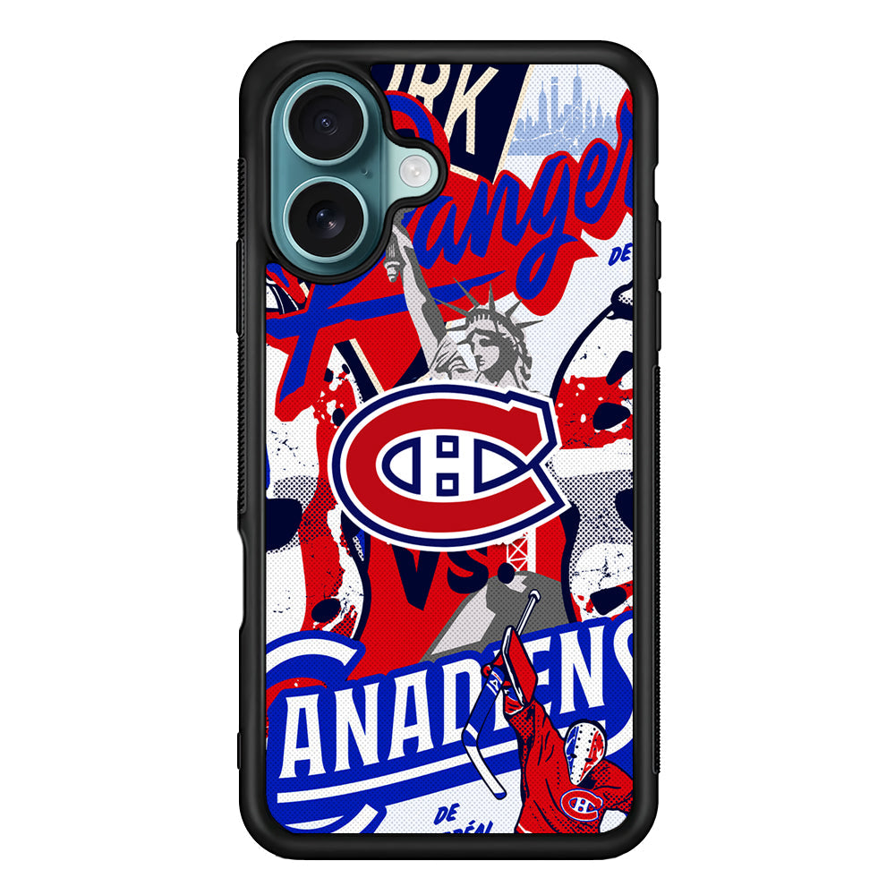 NHL Montreal Canadiens Rangers iPhone 16 Plus Case - Xtracase