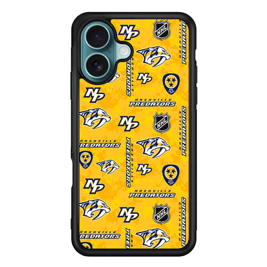 NHL Nashville Predators Pixel iPhone 16 Plus Case - Xtracase