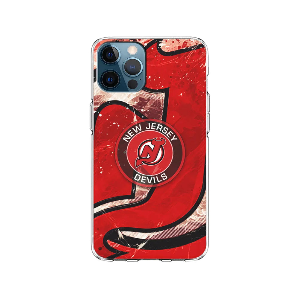 NHL New Jersey Devils The Red iPhone 13 Pro Max Case-Clear Soft Case-Xtracase