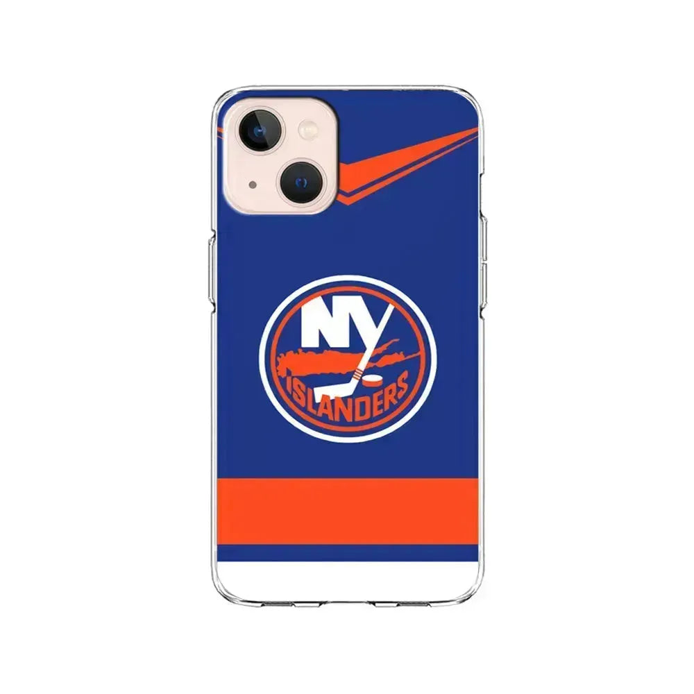 NHL New York Islanders Jersey iPhone 13 Mini Case-Clear Soft Case-Xtracase