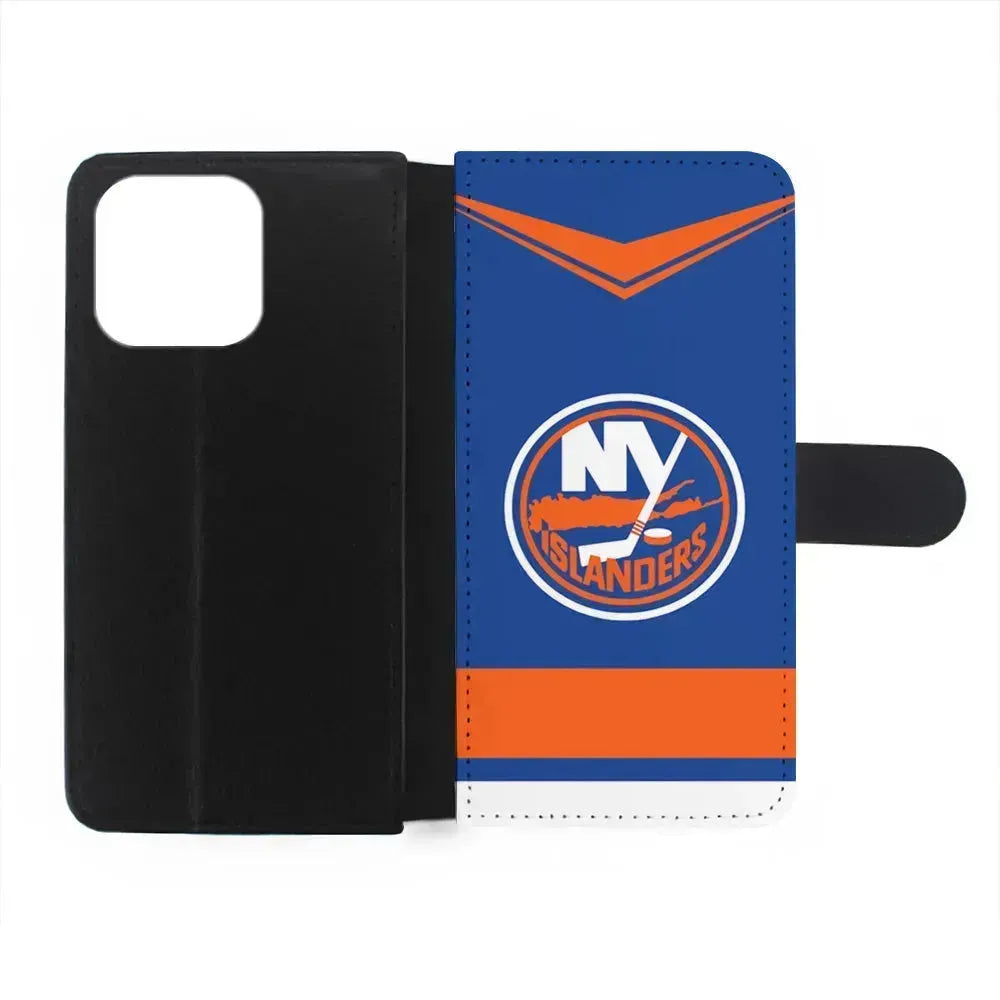 NHL New York Islanders Jersey iPhone 13 Mini Case-Flip Wallet Case-Xtracase