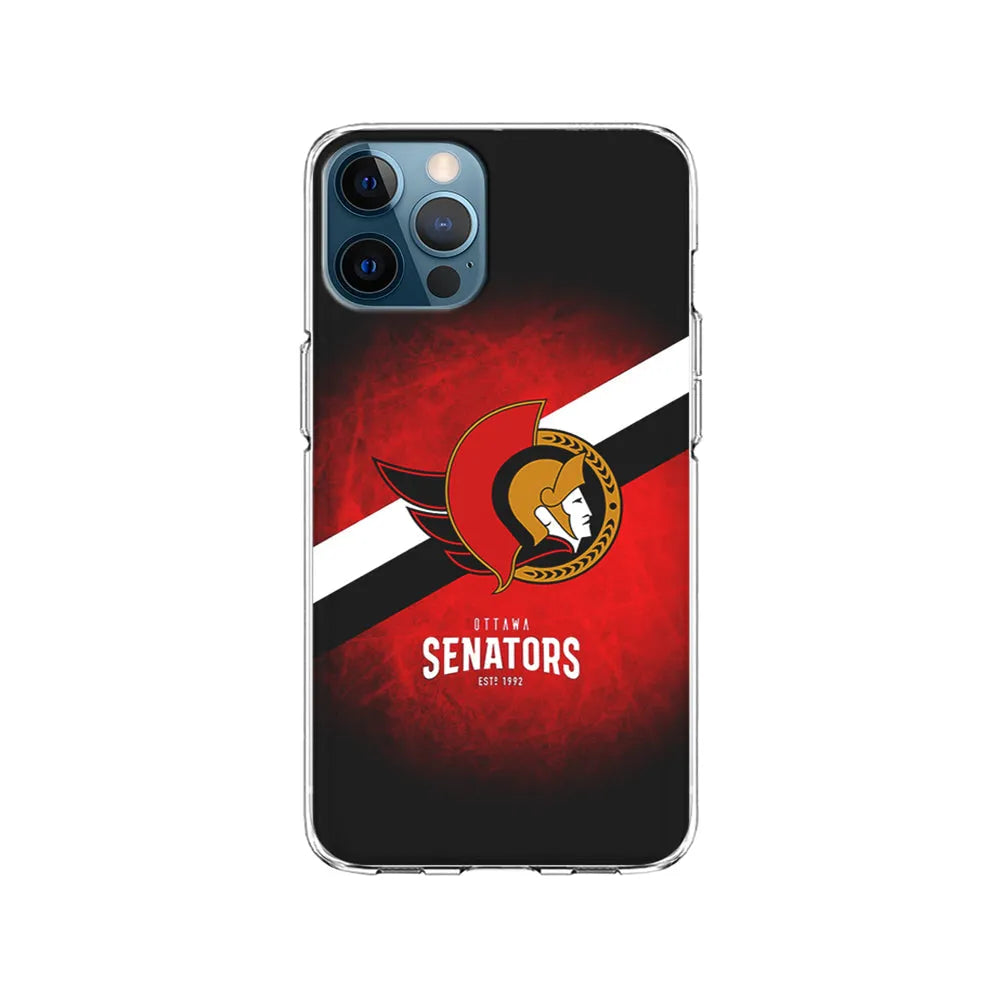 NHL Ottawa Senators Team iPhone 13 Pro Case-Clear Soft Case-Xtracase