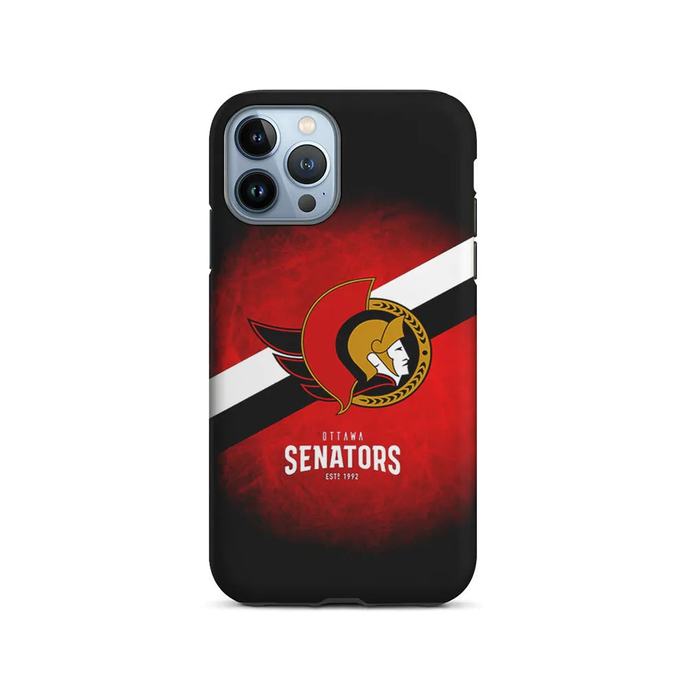 NHL Ottawa Senators Team iPhone 13 Pro Max Case-2 in 1 Tough Case-Xtracase