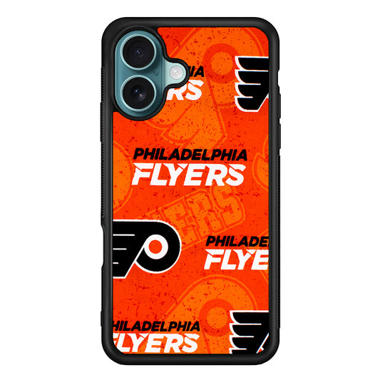 NHL Philadelphia Flyers Pattern iPhone 16 Plus Case - Xtracase
