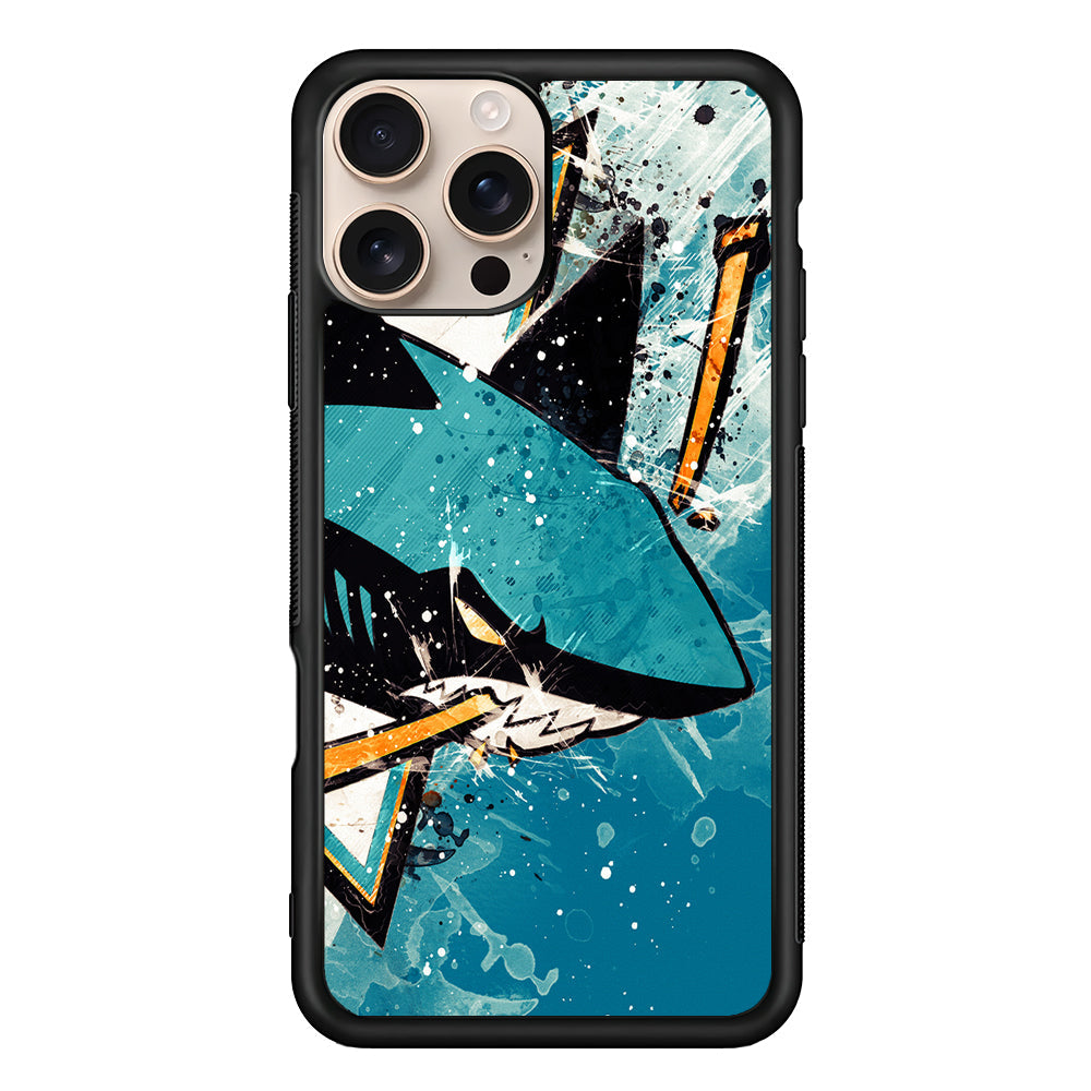NHL San Jose Sharks Team iPhone 16 Pro Max Case - iPhone 16 Pro Max