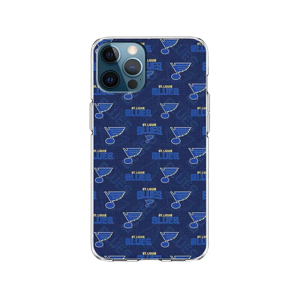 NHL St Louis Blues Team iPhone 15 Pro Max Case-Clear Soft Case-Xtracase