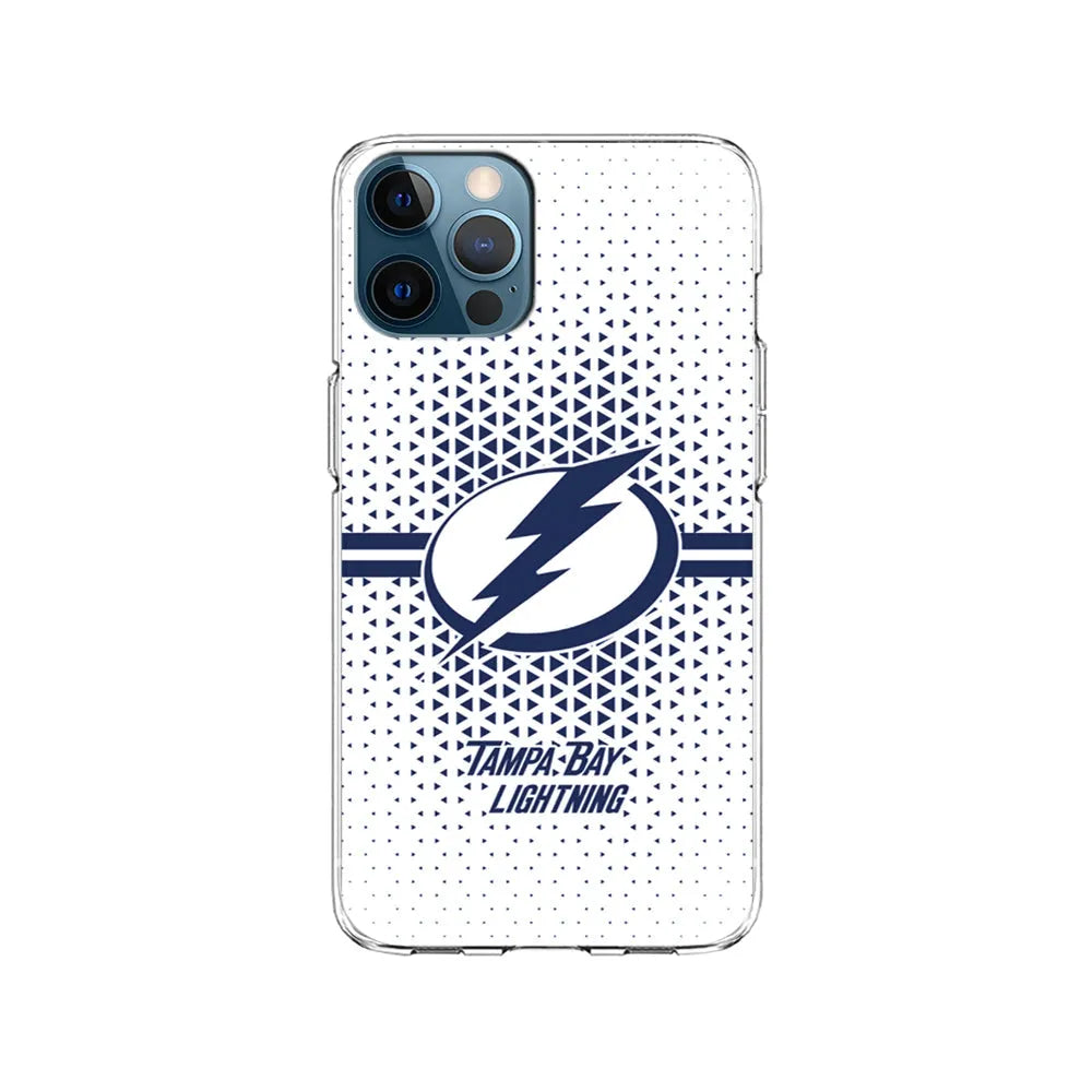 NHL Tampa Bay Lightning Triangle iPhone 13 Pro Max Case-Clear Soft Case-Xtracase