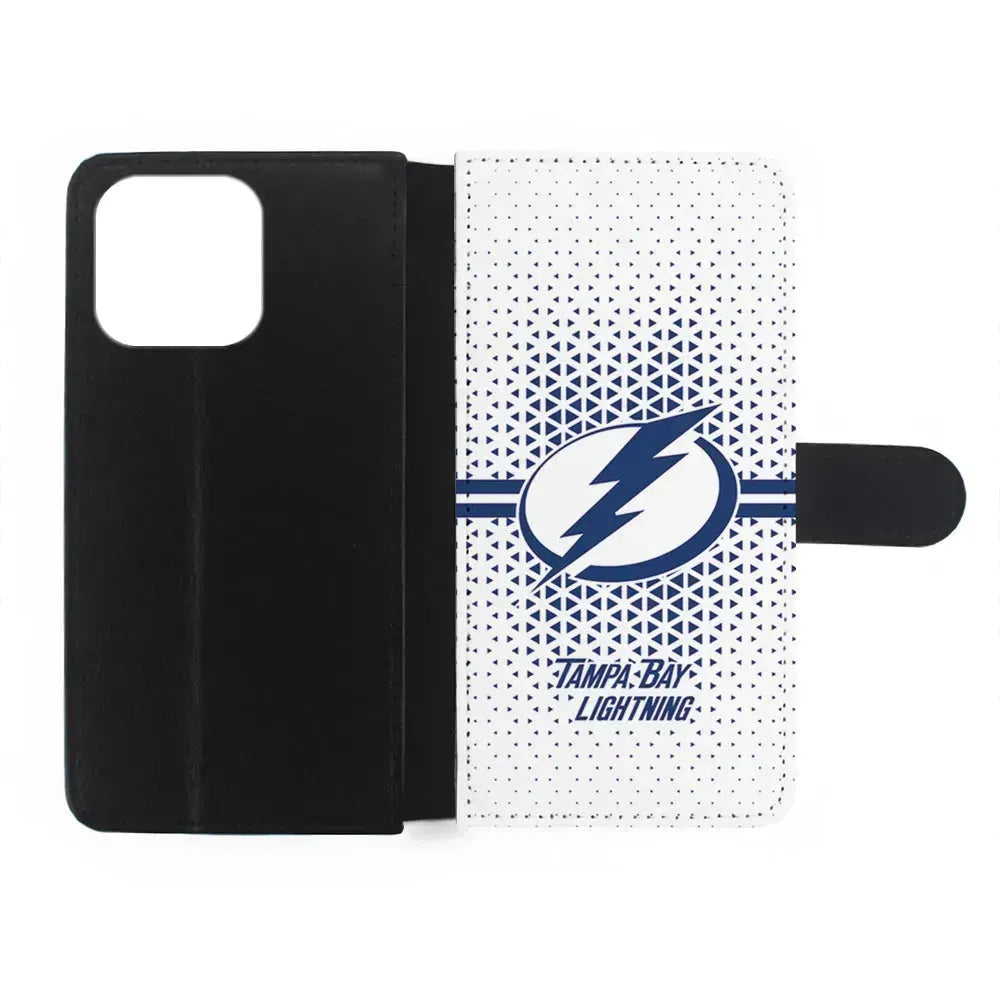 NHL Tampa Bay Lightning Triangle iPhone 15 Pro Max Case-Flip Wallet Case-Xtracase