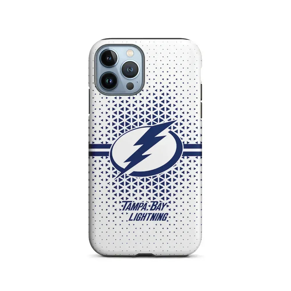 NHL Tampa Bay Lightning Triangle iPhone 15 Pro Max Case-2 in 1 Tough Case-Xtracase