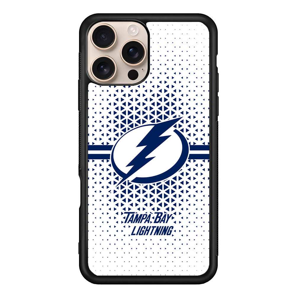NHL Tampa Bay Lightning Triangle iPhone 16 Pro Max Case - iPhone 16 Pro Max