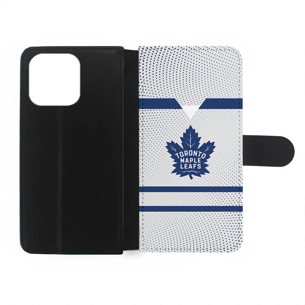 NHL Toronto Maple Leafs Twister iPhone 13 Pro Case-Flip Wallet Case-Xtracase
