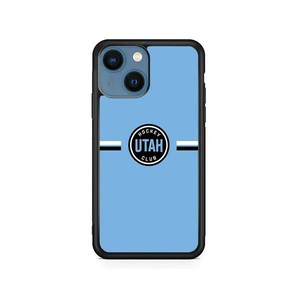 NHL Utah Hockey Club Logo iPhone 13 Mini Case-Rubber / Black (2D Case)-Xtracase