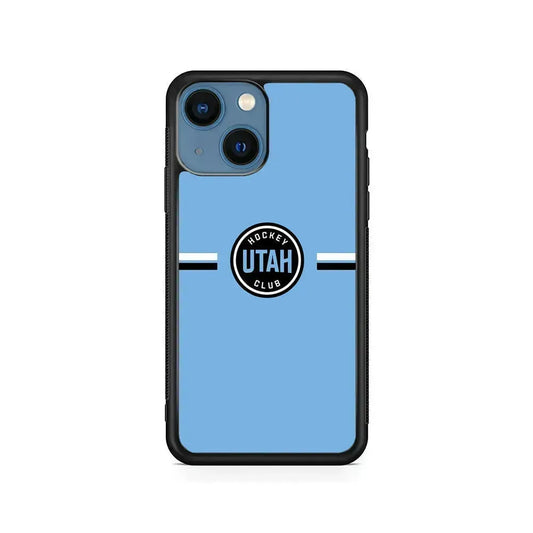 NHL Utah Hockey Club Logo iPhone 13 Mini Case-Rubber / Black (2D Case)-Xtracase