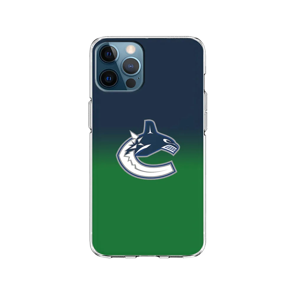 NHL Vancouver Canucks Gradation iPhone 13 Pro Max Case-Clear Soft Case-Xtracase