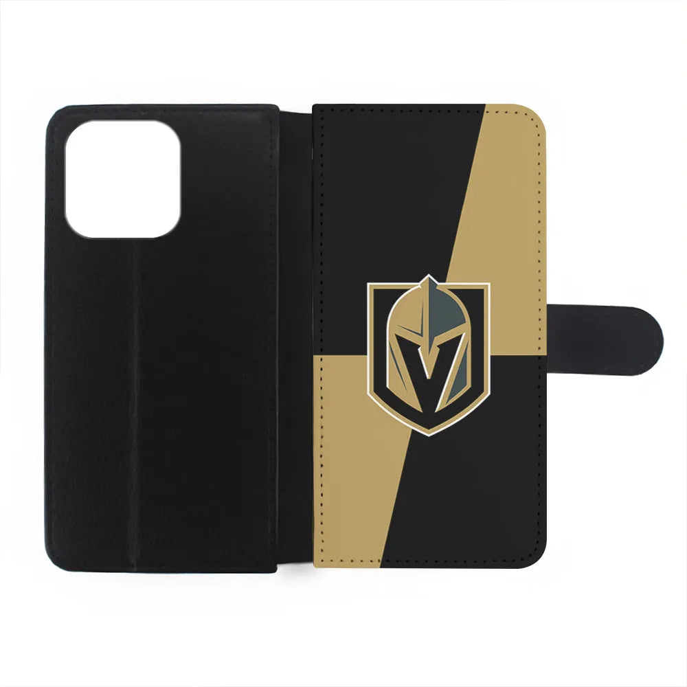 NHL Vegas Golden Knights Logo iPhone 13 Pro Case-Flip Wallet Case-Xtracase
