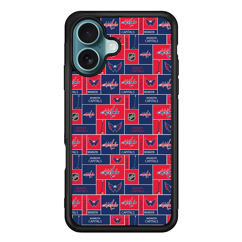 NHL Washington Capitals Pattern iPhone 16 Plus Case - Xtracase