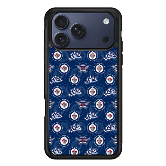 NHL Winnipeg Jets Pattern iPhone 17 Pro Case - Xtracase