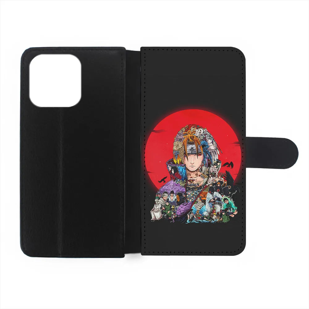 Naruto Akatsuki Clan History iPhone 13 Pro Case-Flip Wallet Case-Xtracase