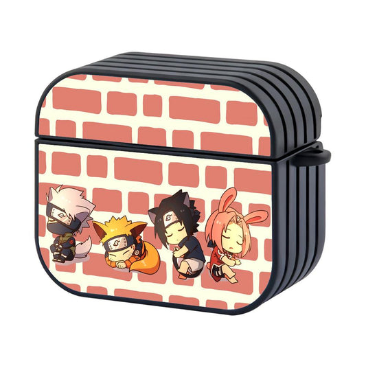 Naruto Chibi and Cute Sleeper Hard Plastic Case Cover For Apple Airpods 4-Xtracase