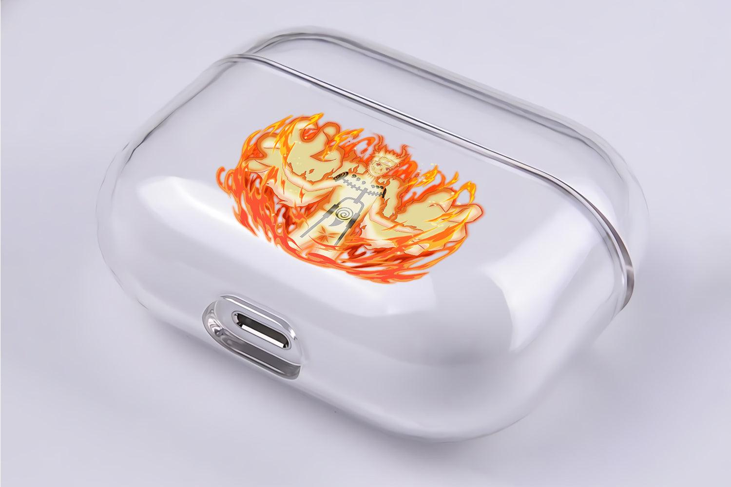 Naruto Kyuubi Chakra Mode Apple Airpod Pro 2 Clear Case-Xtracase