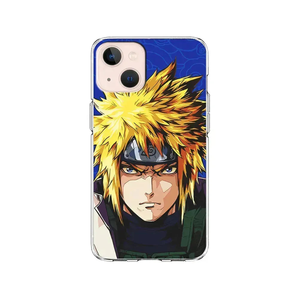 Naruto Minato Namikaze Angry iPhone 13 Mini Case-Clear Soft Case-Xtracase