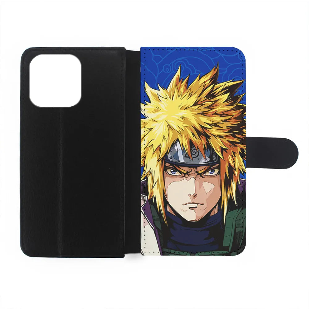 Naruto Minato Namikaze Angry iPhone 13 Pro Case-Flip Wallet Case-Xtracase